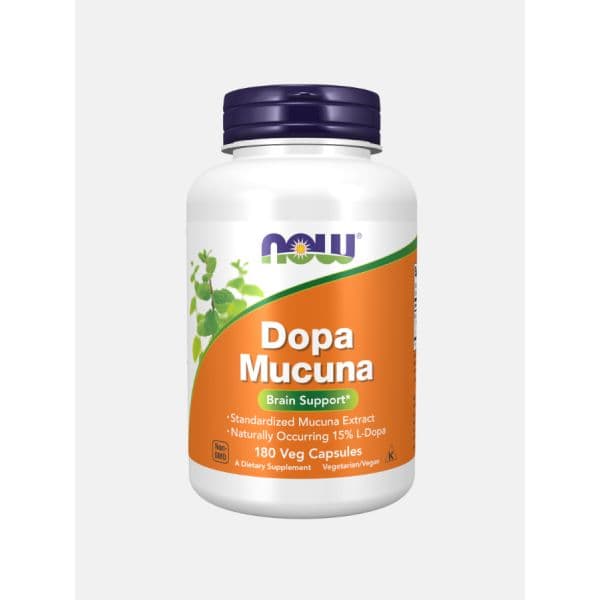 Now Dopa Mucuna 180 Cápsulas