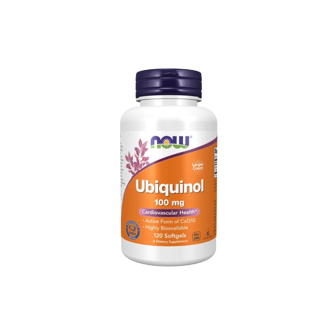 Now Ubiquinol 100mg 120 Cápsulas