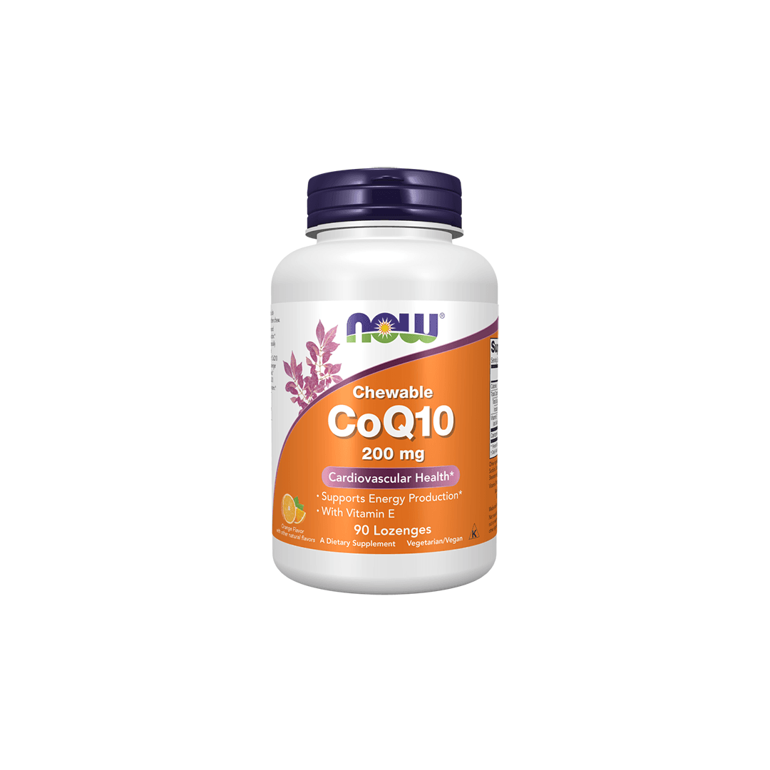 Chewable Coenzyme Q10 200 mg 90 Lozenges - Orange Flavor