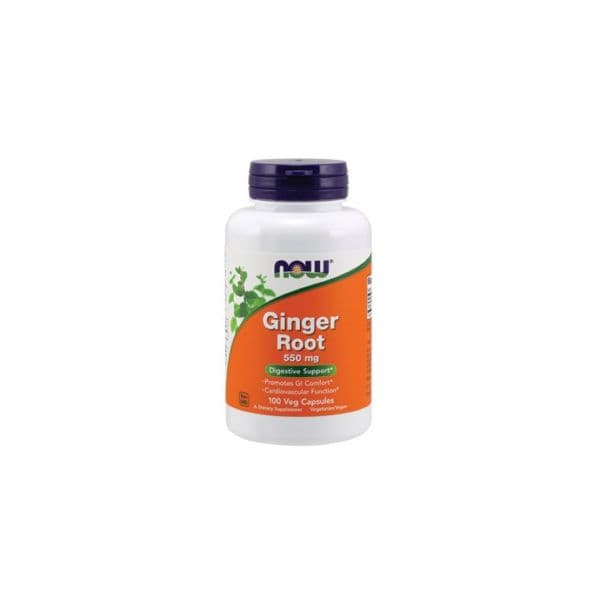 Now Ginger Root 550mg 100 Cápsulas