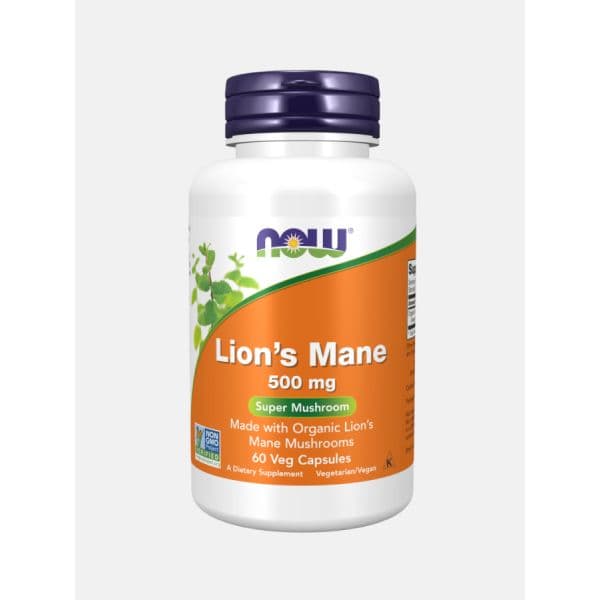 Now Lion's Mane 500mg 60 Cápsulas