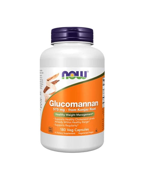 Now Glucomannan 180 Cápsulas