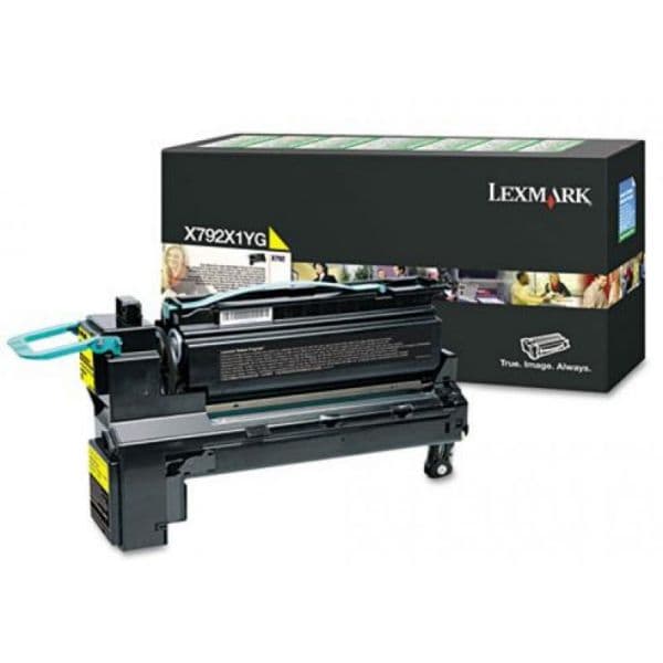 Lexmark toner x792 amarelo c/retorno 20k