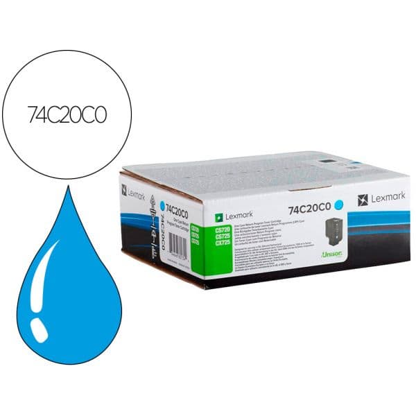 Tinteiro Lexmark 74C20C0 Cyan