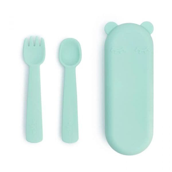 We Might Be Tiny Conjunto de Talheres com Bolsa Silicone Menta - WMBT225487