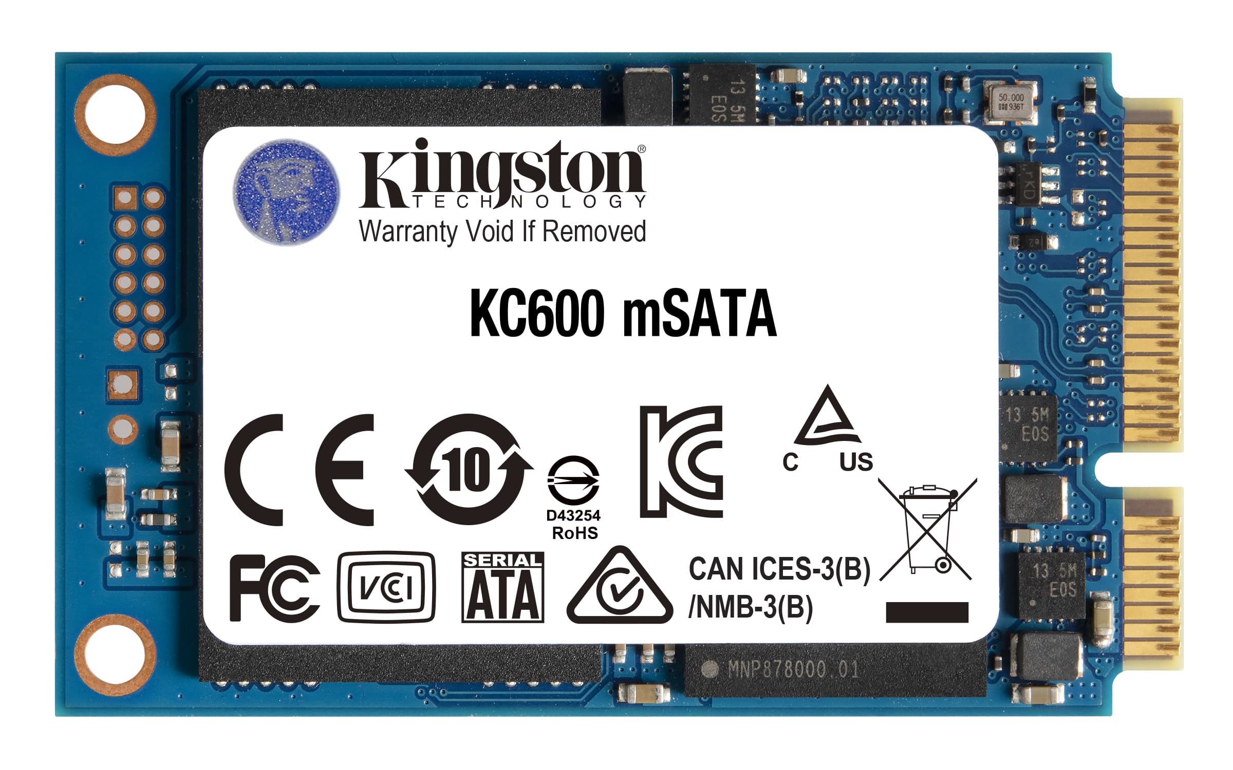 SSD 256G KC600 SATA3 mSATA