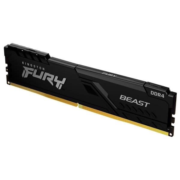 Memória RAM Kingston 8GB Fury Beast DDR4 3200MHz CL16 Preto - KF432C16BB/8