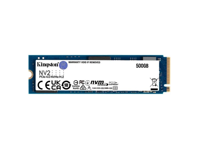 Disco SSD M.2 2280 Kingston NV2 500GB 3D QLC NVMe PCIe Gen 4.0x4 - MEGAONLINE