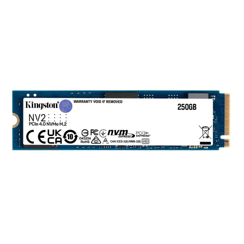 SSD Kingston 250GB NV2 M.2 PCIe 4.0 NVMe - SNV2S/250G