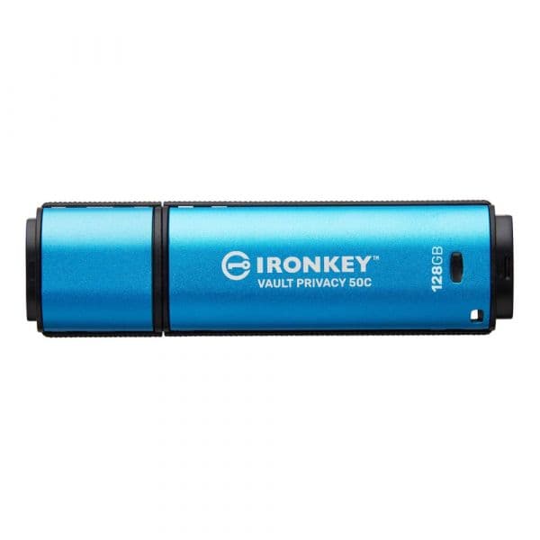 Kingston 128GB Usb-c Ironkey Vault Privacy 50C AES-256 Encrypted, Fips 197