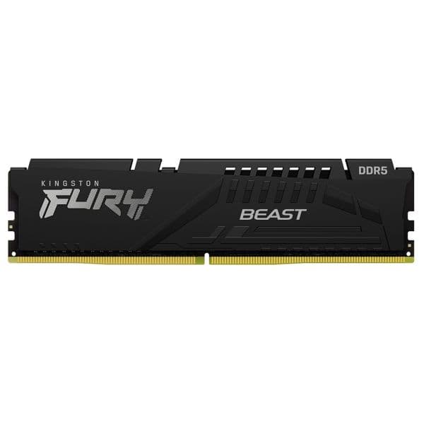 Memória RAM KINGSTON Dimm 16GB DDR5 CL36 EXPO 6000MT/s 1Rx8 Fury Beast Black