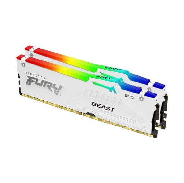 Memória RAM Kingston Fury DIMM 32GB DDR5-5600 (2x 16GB) Dual-Kit Branco - KF556C40BWAK2-32
