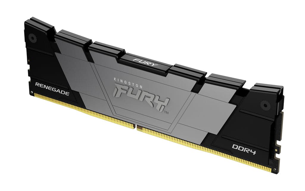 Memória RAM Kingston 16GB Fury Renegade Black 4000Mhz DDR4 CL19 2Rx8 - KF440C19RB1/16