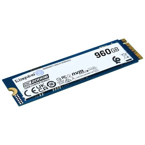 SSD Kingston 960GB DC2000B M.2 2280 PCIe 4.0 x4 NVMe 3D TLC Enterprise Data Center com PLP Heatsink SEDC2000BM8/960G