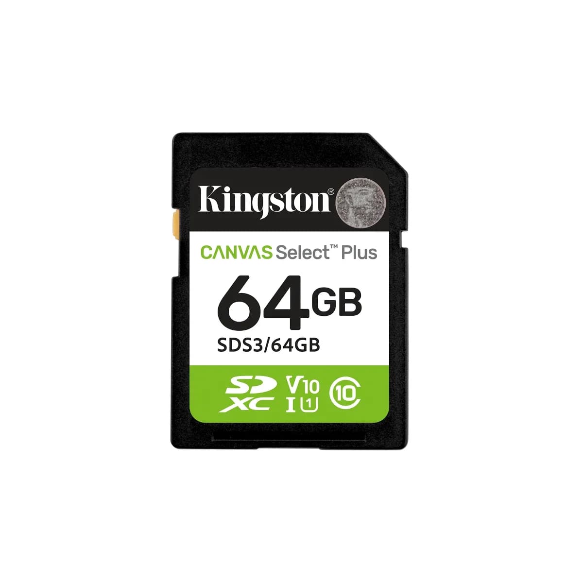 Kingston 64GB SDXC Canvas Select Plus Class 10 UHS-I U1 V10