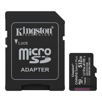 Kingston Technology Canvas Select Plus Gen3 Cartão de Memória microSDXC 512GB
