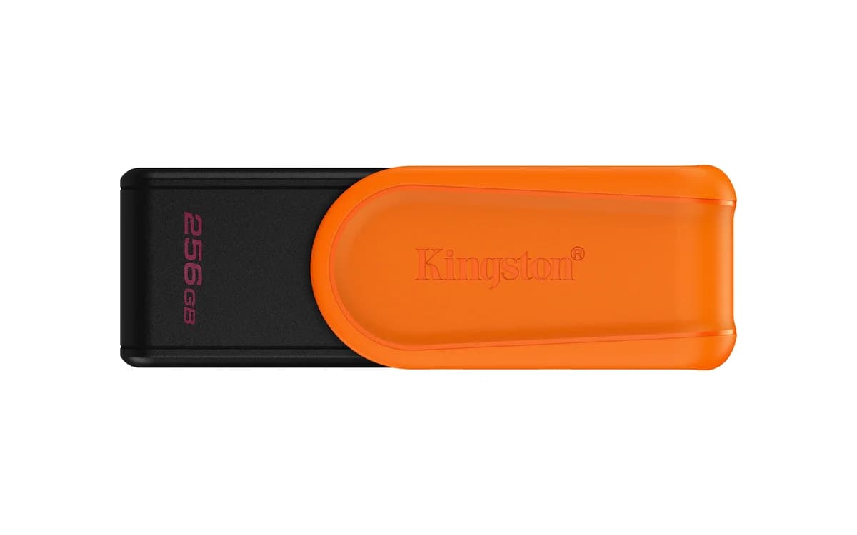 Kingston 256GB DataTraveler Exodia S USB 3.2 Gen 1 Preto e Laranja
