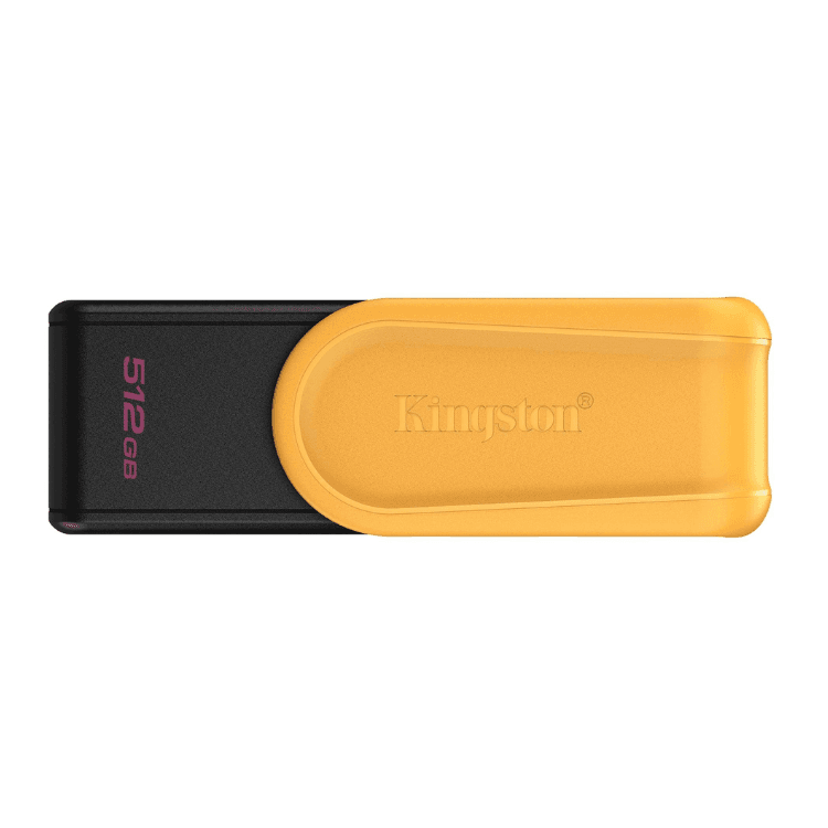 Pen Drive Kingston DataTraveler Exodia S 512GB USB 3.2 Preto e Amarelo