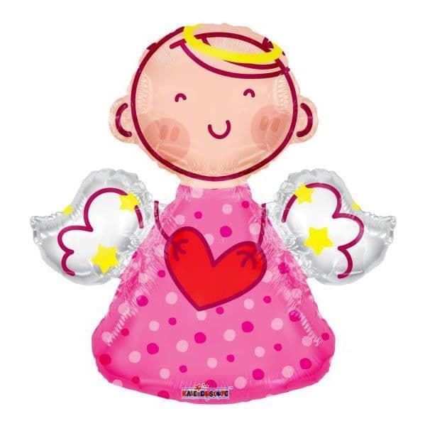 Kaleidoscope Balão Foil 28" Gellibean Angel Shape Rosa - 140035278