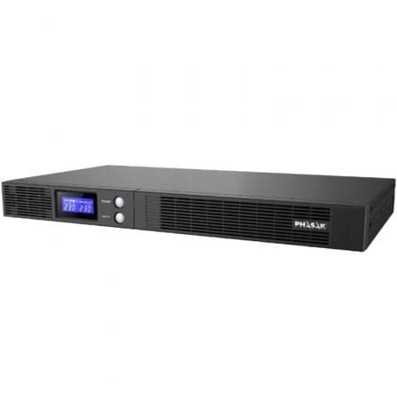 UPS Phasak Protekt PH 7541 Linha Interactiva Slim para Rack 19" 1U 1500VA 900W com 4 Saídas IEC C13