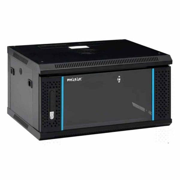 Phasak Armário Mural 19 6U 600x450mm Desmontado Preto