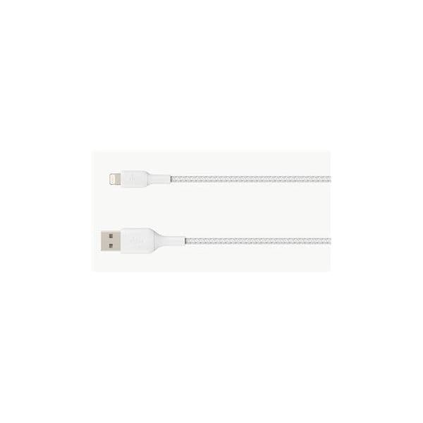 Belkin Cabo usb para Lightning Mfi 18w Nylon Trançado 15cm Carga Synchro Branco - Data-blk-tw-015m-a2l