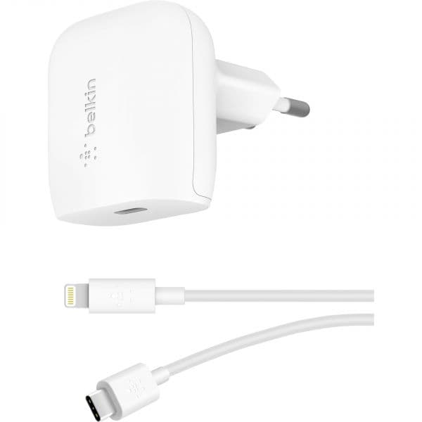 Belkin Home Charger 20W + Cabo Lightning - WCA003VF04WH