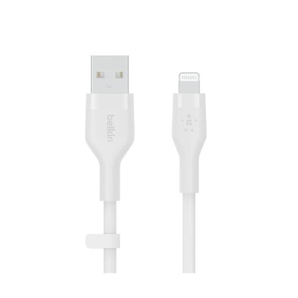 Belkin - Cbl Scicone USB-A LTG 2M blc cable USB USB A USB C/Lightning Blanco - CAA008BT2MWH
