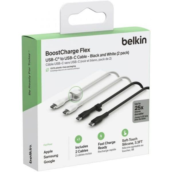 Belkin Cab009bt1mbw2pk Cabo Usb 1 M Usb C Preto, Branco
