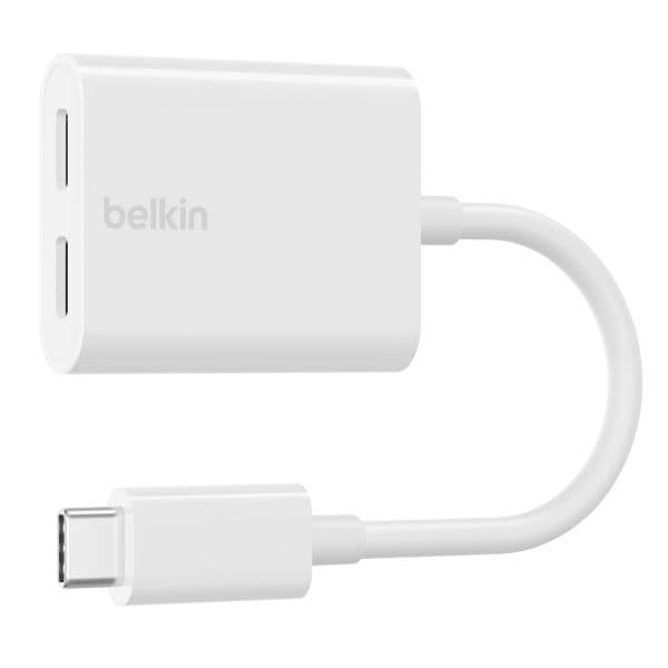 Belkin F7U081BTWH Adaptador USB-C Áudio + Carga Branco