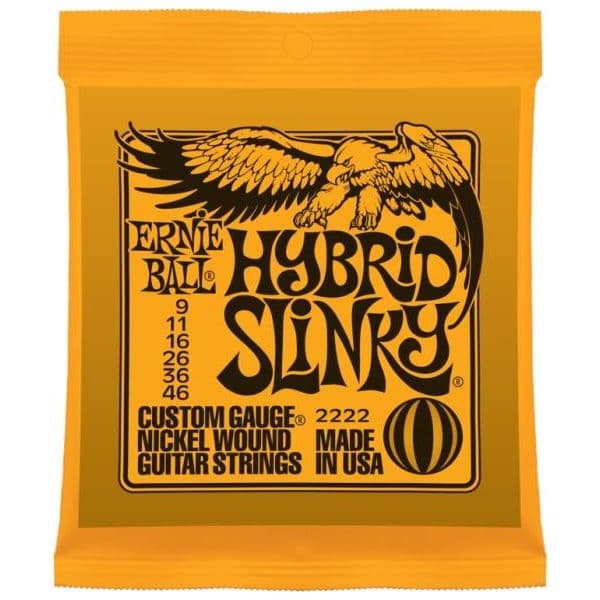 Ernie ball Jogo de Cordas para Guitarra Elétrica 2222 .09-.46