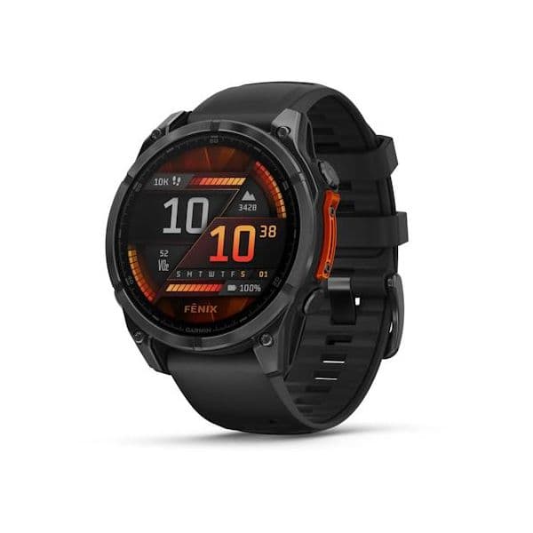 Garmin Fenix 8 51mm Amoled Slate Grey/Black Silicone Band