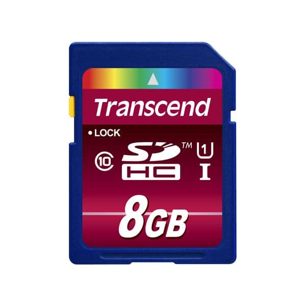 Transcend 8GB SDHC Class 10 UHS-I - TS8GSDHC10U1