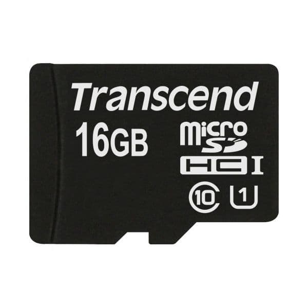 Transcend 16GB Micro SDHC Card Class 10 UHS-I - TS16GUSDCU1