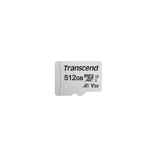 Transcend 512GB microSDXC 300S-A UHS-I U3 V30 Class 10 - TS512GUSD300S-A
