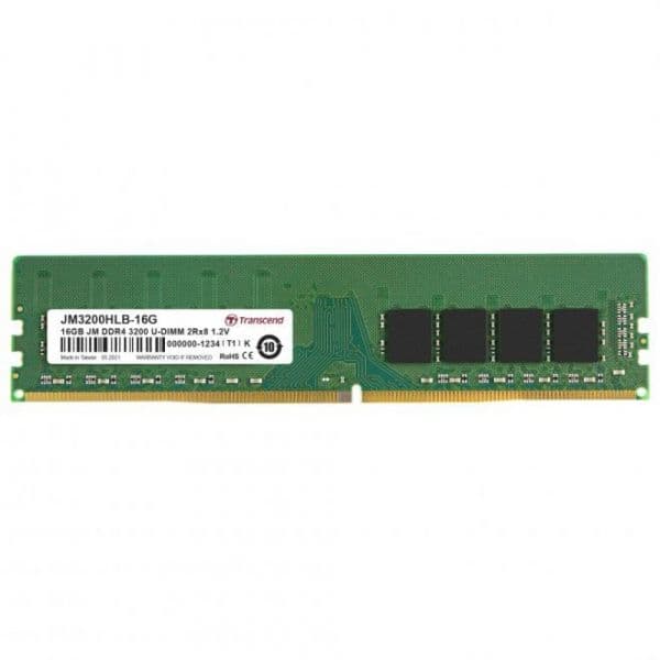 Memória RAM Transcend 16GB JetRam DDR4 3200Mhz CL22 1.2V - JM3200HLE-16G