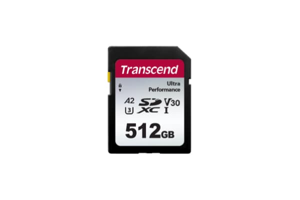 Transcend 512GB SDXC 340S Class 10 UHS-I U3 V30 - TS512GSDC340S