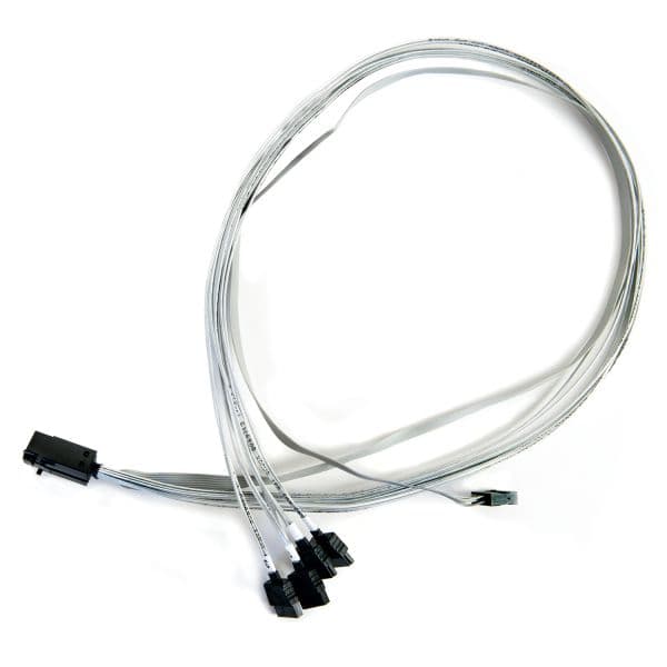 Adaptec I-HDm SAS-4SATA-SB Cabo SAS 6Gbps 0.8m Prateado
