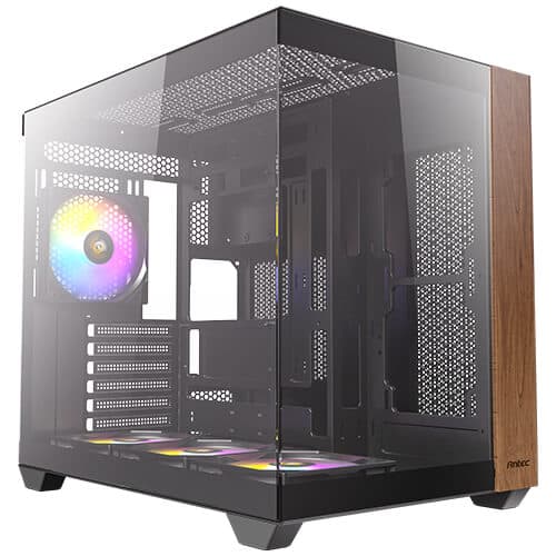 Antec CX800 ATX com Vidro Temperado e RGB Preta/Madeira