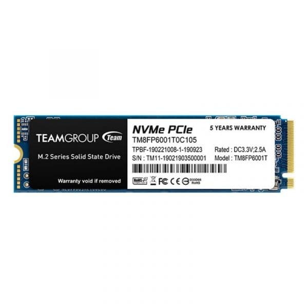 SSD Team Group 1TB MP33 NVMe PCIe 3.0 M.2 - TM8FP6001T0C101