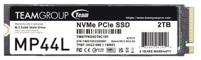 SSD TeamGroup 2TB M.2 2280 MP44L NVMe - TM8FPK002T0C101