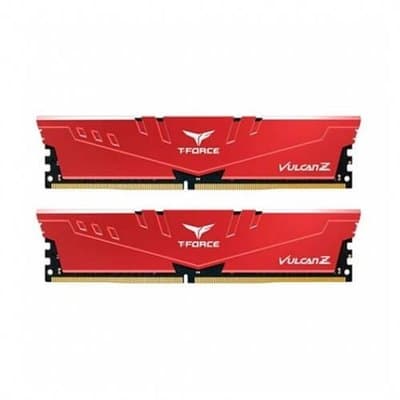 MEMÓRIA RAM DDR4 16GB 2X8GB 3200MHZ TEAMGROUP VERMELHA