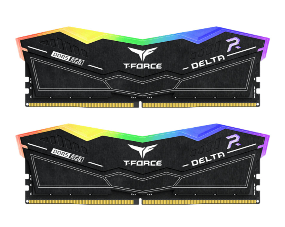 Memória RAM TeamGroup T-FORCE DELTA RGB 16GB DDR5 6000MT/s CL38 Black