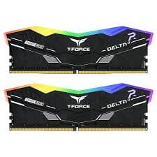 Memória RAM Teamgroup T-FORCE DELTA RGB 32GB (2x16GB) DDR5 6000MHz CL30 Black