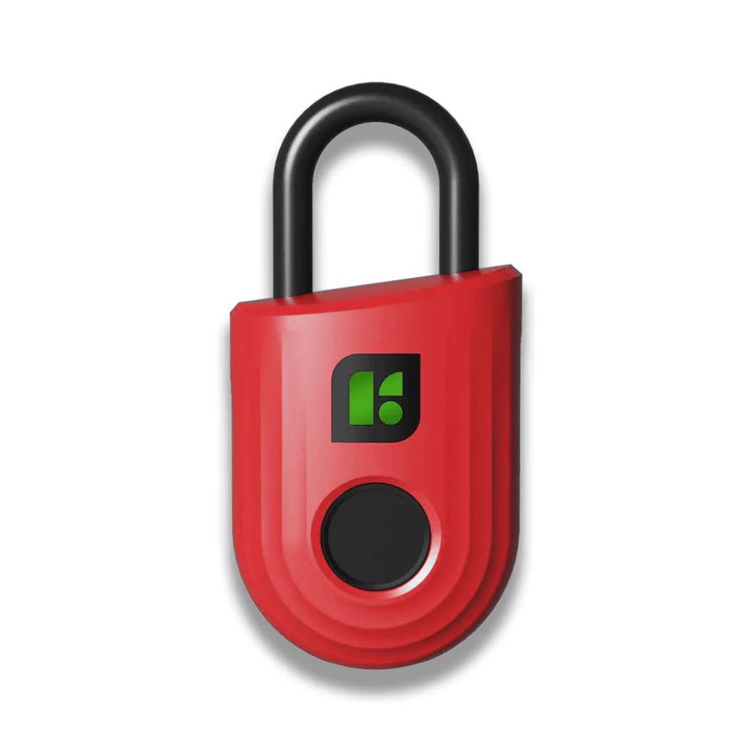 Igloohome Cadeado inteligente c/ impressão digital Padlock Lite Bluetooth Vermelho