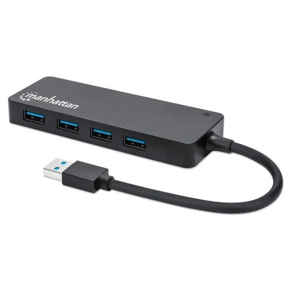 Manhattan 164900 Hub USB 3.2 Gen 1 4 Portas USB-A Macho 4x Fêmea