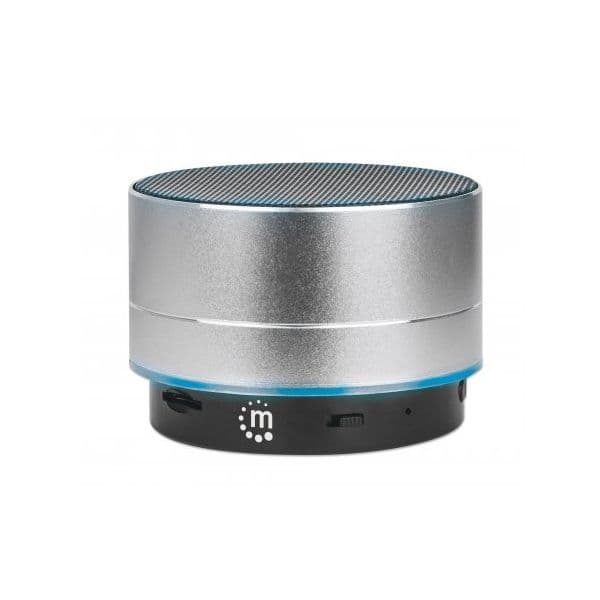 Manhattan 165327 Altifalante Bluetooth LED Metálico Prateado