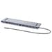 Manhattan Estação de Acoplamento 190305 USB-C 12-em-1 4K HDMI DisplayPort USB-A RJ45 MicroSD SD Jack 3.5 Prata