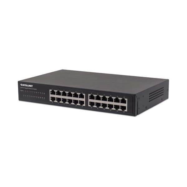 Intellinet 24-Port Gigabit Switch Desktop & 19'Rackmount Met - 561273