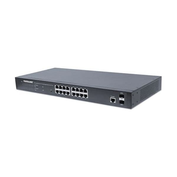 Intellinet Switch 16x Ge Web-managed 2 Sfp-ports 16x Poe+ - 561341